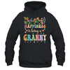 Happiness Is Being A Granny Floral Design Granny Mothers Day Shirt & Tank Top | siriusteestore