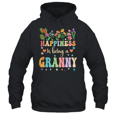 Happiness Is Being A Granny Floral Design Granny Mothers Day Shirt & Tank Top | siriusteestore