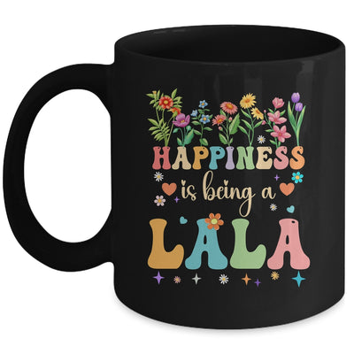 Happiness Is Being A Lala Floral Design Lala Mothers Day Mug | siriusteestore
