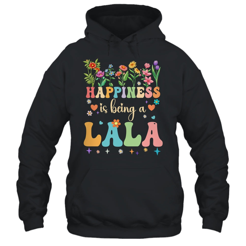 Happiness Is Being A Lala Floral Design Lala Mothers Day Shirt & Tank Top | siriusteestore