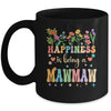 Happiness Is Being A Mawmaw Floral Design Mawmaw Mothers Day Mug | siriusteestore