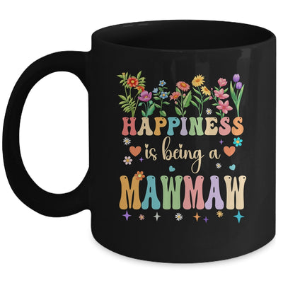 Happiness Is Being A Mawmaw Floral Design Mawmaw Mothers Day Mug | siriusteestore
