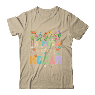 Happiness Is Being A Memaw Floral Design Memaw Mothers Day Shirt & Tank Top | siriusteestore