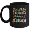 Happiness Is Being A Memaw Floral Design Memaw Mothers Day Mug | siriusteestore