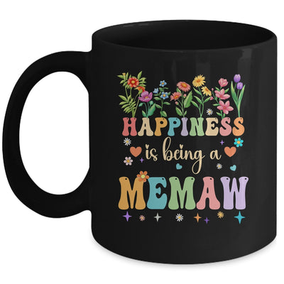 Happiness Is Being A Memaw Floral Design Memaw Mothers Day Mug | siriusteestore