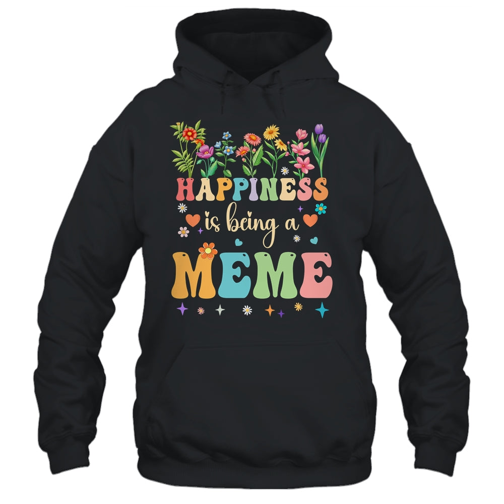 Happiness Is Being A Meme Floral Design Meme Mothers Day Shirt & Tank Top | siriusteestore