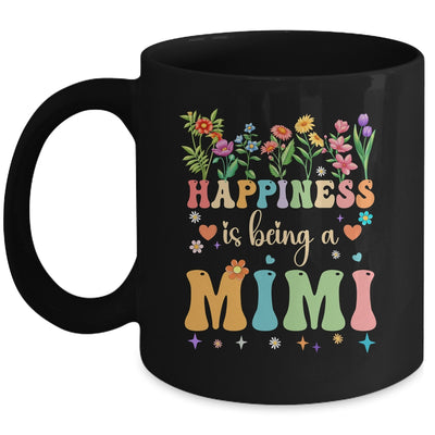 Happiness Is Being A Mimi Floral Design Mimi Mothers Day Mug | siriusteestore