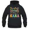 Happiness Is Being A Nana Floral Design Nana Mothers Day Shirt & Tank Top | siriusteestore