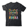 Happiness Is Being A Nonna Floral Design Nonna Mothers Day Shirt & Tank Top | siriusteestore