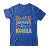 Happiness Is Being A Nonna Floral Design Nonna Mothers Day Shirt & Tank Top | siriusteestore