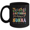 Happiness Is Being A Nonna Floral Design Nonna Mothers Day Mug | siriusteestore