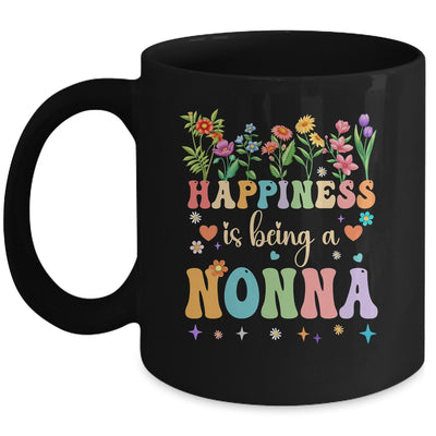 Happiness Is Being A Nonna Floral Design Nonna Mothers Day Mug | siriusteestore