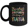 Happiness Is Being A Yiayia Floral Design Yiayia Mothers Day Mug | siriusteestore