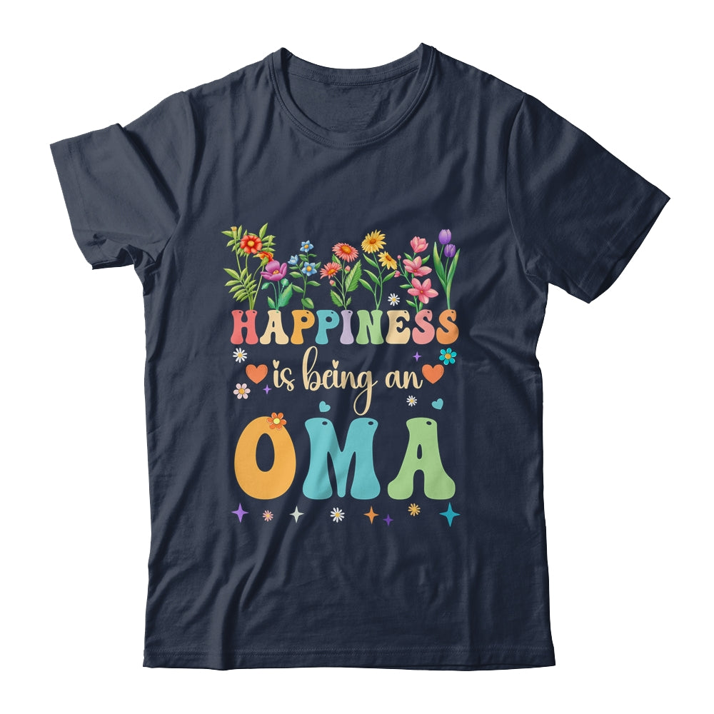 Happiness Is Being An Oma Floral Design Oma Mothers Day Shirt & Tank Top | siriusteestore