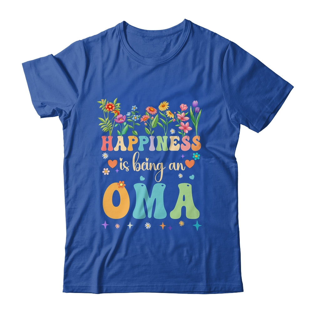 Happiness Is Being An Oma Floral Design Oma Mothers Day Shirt & Tank Top | siriusteestore