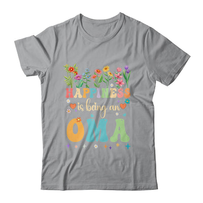 Happiness Is Being An Oma Floral Design Oma Mothers Day Shirt & Tank Top | siriusteestore