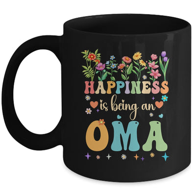 Happiness Is Being An Oma Floral Design Oma Mothers Day Mug | siriusteestore