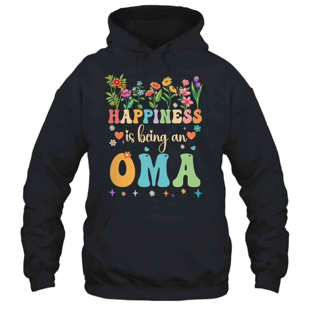 Happiness Is Being An Oma Floral Design Oma Mothers Day Shirt & Tank Top | siriusteestore