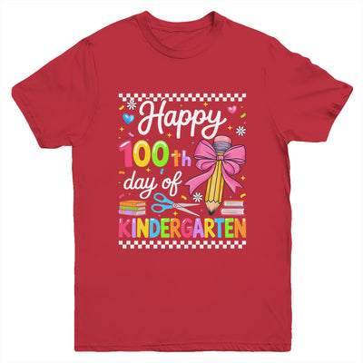 Happy 100 Days Of School Teacher Kindergarten Girls Kids Youth Shirt | siriusteestore