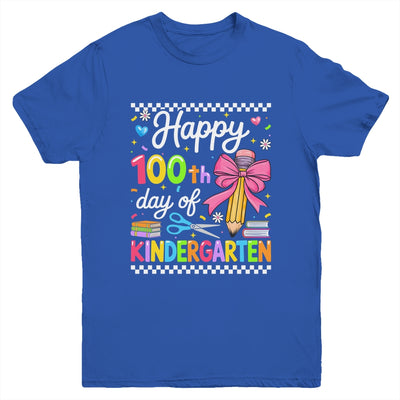 Happy 100 Days Of School Teacher Kindergarten Girls Kids Youth Shirt | siriusteestore