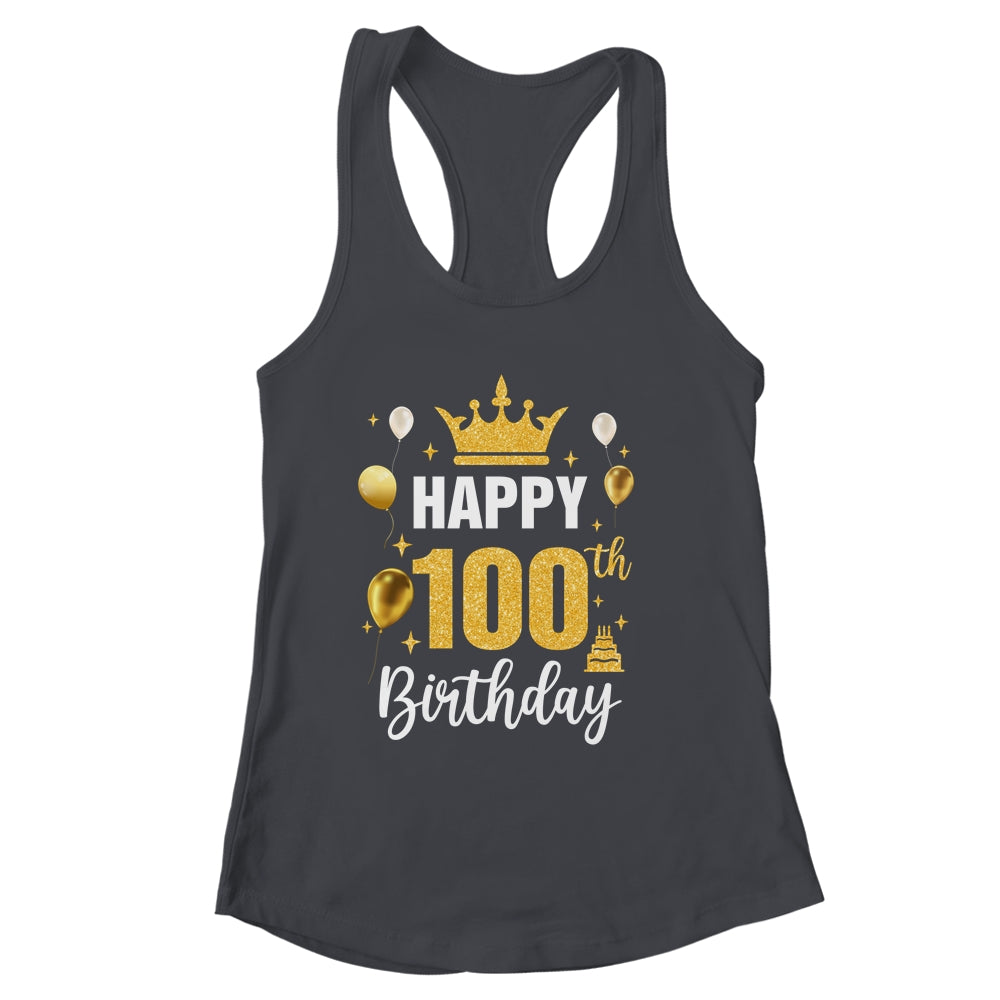 Happy 100th Birthday Idea For 100 Years Old Man And Woman Shirt & Tank Top | siriusteestore