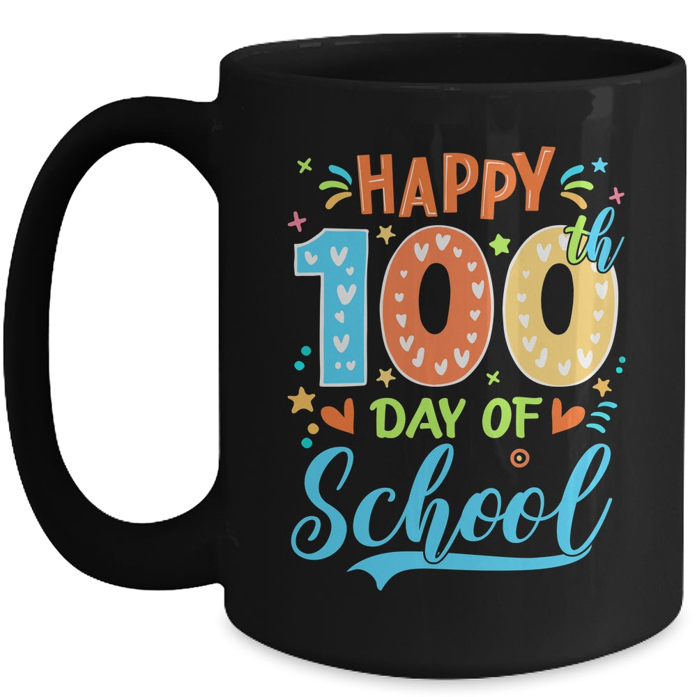 Happy 100th Day Of School 100 Days Of School Teacher Student Mug | siriusteestore