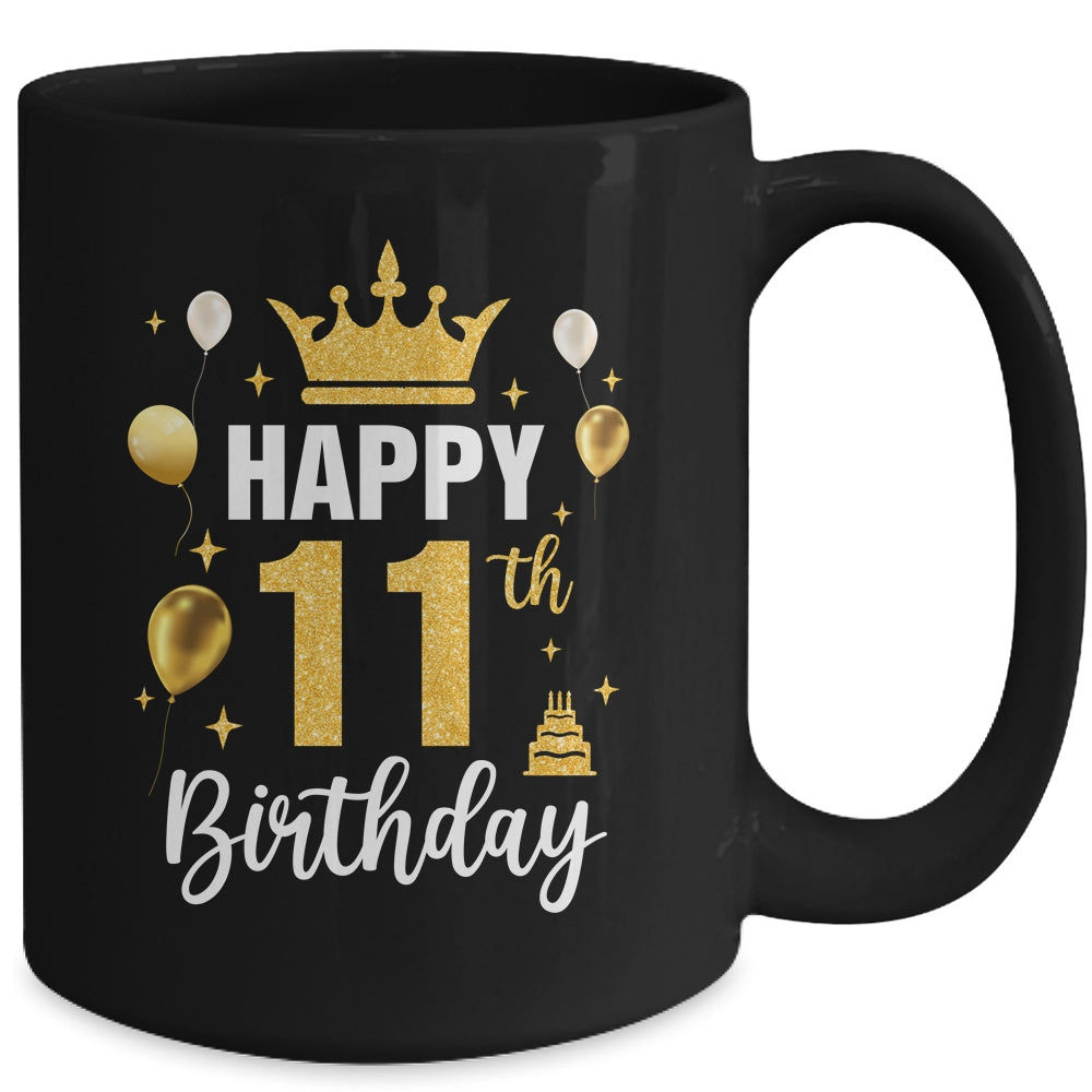 Happy 11th Birthday Idea For 11 Years Old Boys And Girls Mug | siriusteestore