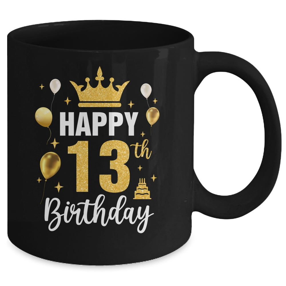 Happy 13th Birthday Idea For 13 Years Old Boys And Girls Mug | siriusteestore