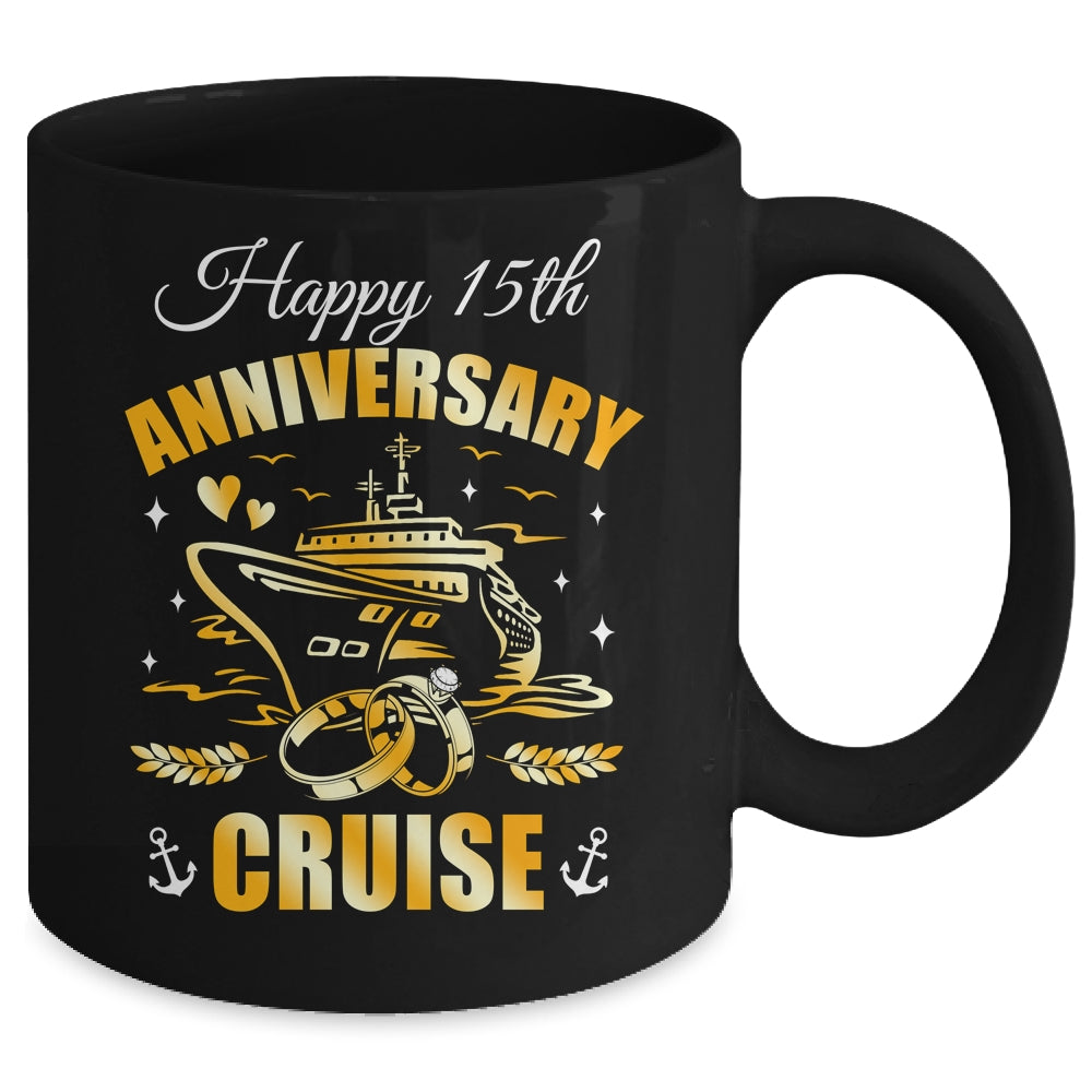 Happy 15th Anniversary Cruise Wedding Matching Husband Wife Mug | siriusteestore