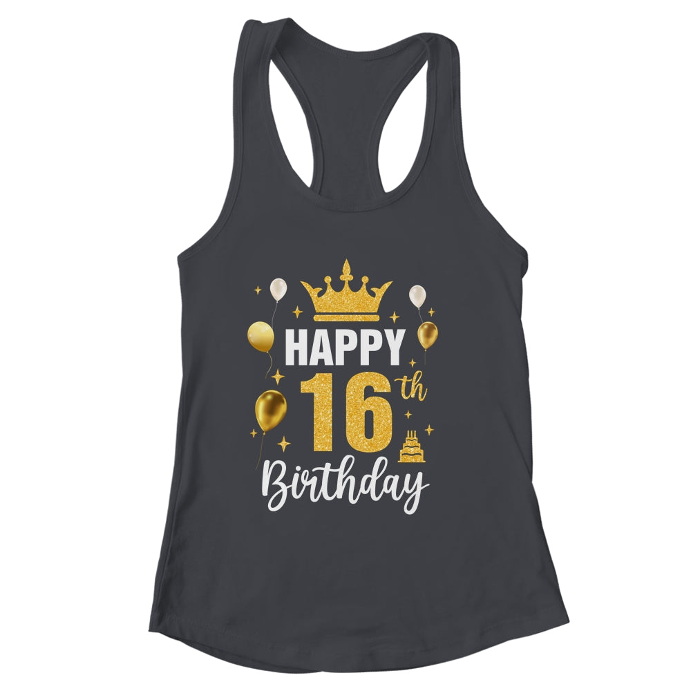 Happy 16th Birthday Idea For 16 Years Old Man And Woman Shirt & Tank Top | siriusteestore