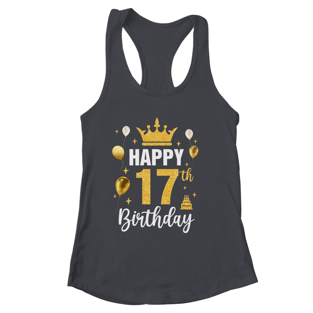 Happy 17th Birthday Idea For 17 Years Old Man And Woman Shirt & Tank Top | siriusteestore
