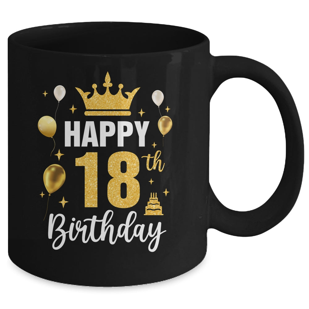 Happy 18th Birthday Idea For 18 Years Old Man And Woman Mug | siriusteestore