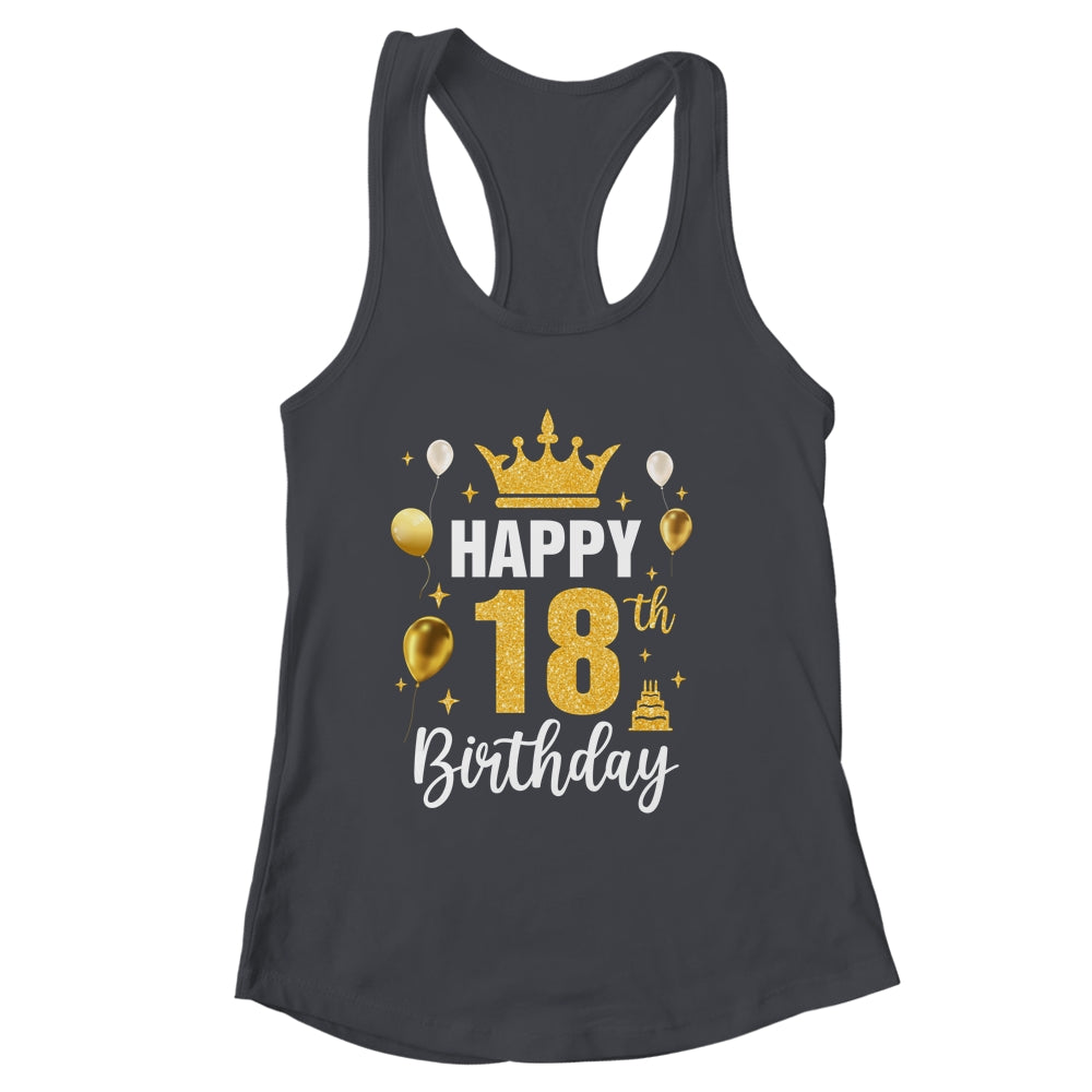Happy 18th Birthday Idea For 18 Years Old Man And Woman Shirt & Tank Top | siriusteestore