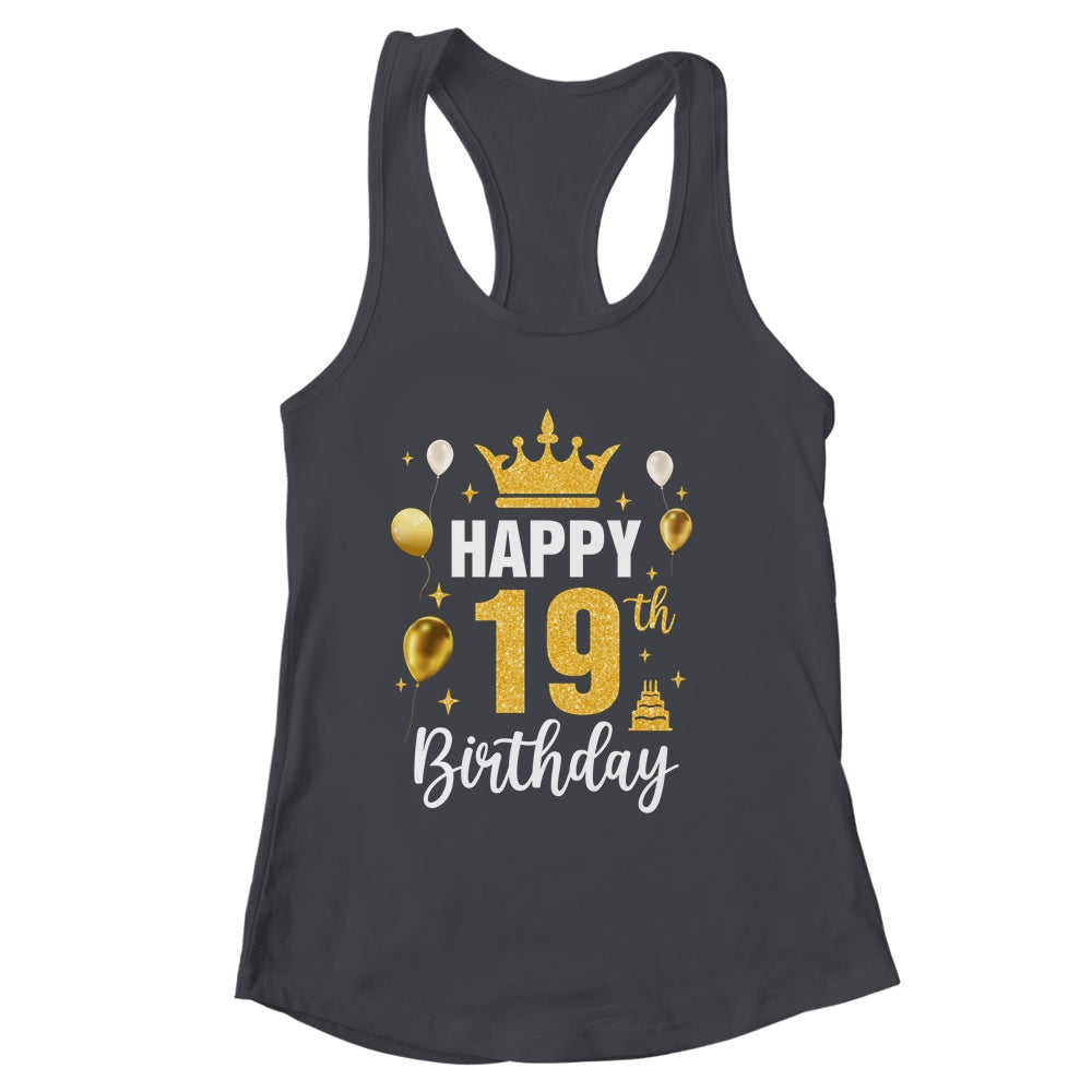 Happy 19th Birthday Idea For 19 Years Old Man And Woman Shirt & Tank Top | siriusteestore