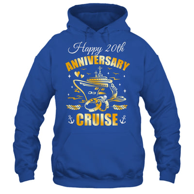 Happy 20th Anniversary Cruise Wedding Matching Husband Wife Shirt & Tank Top | siriusteestore