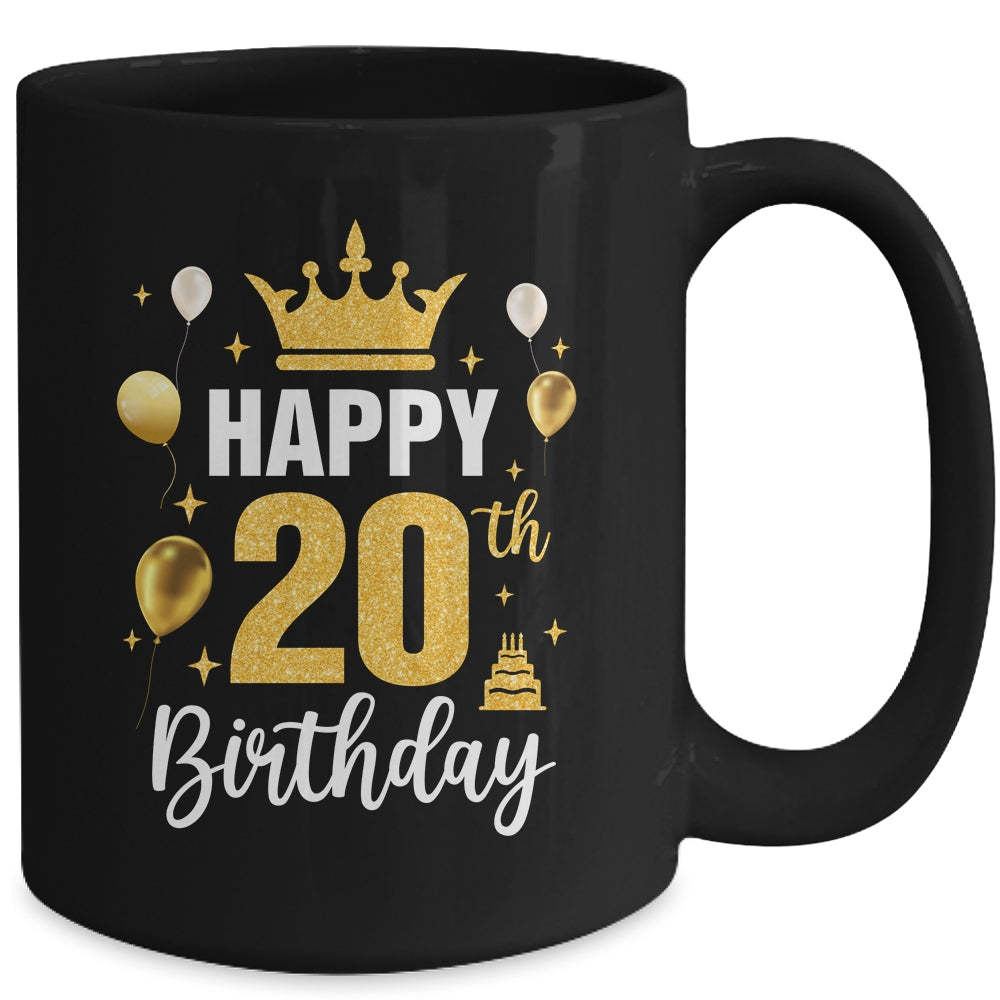 Happy 20th Birthday Idea For 20 Years Old Man And Woman Mug | siriusteestore