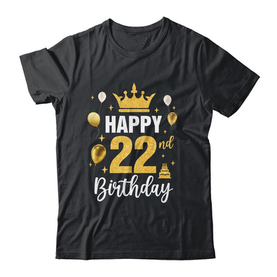 Happy 22nd Birthday Idea For 22 Years Old Man And Woman Shirt & Tank Top | siriusteestore