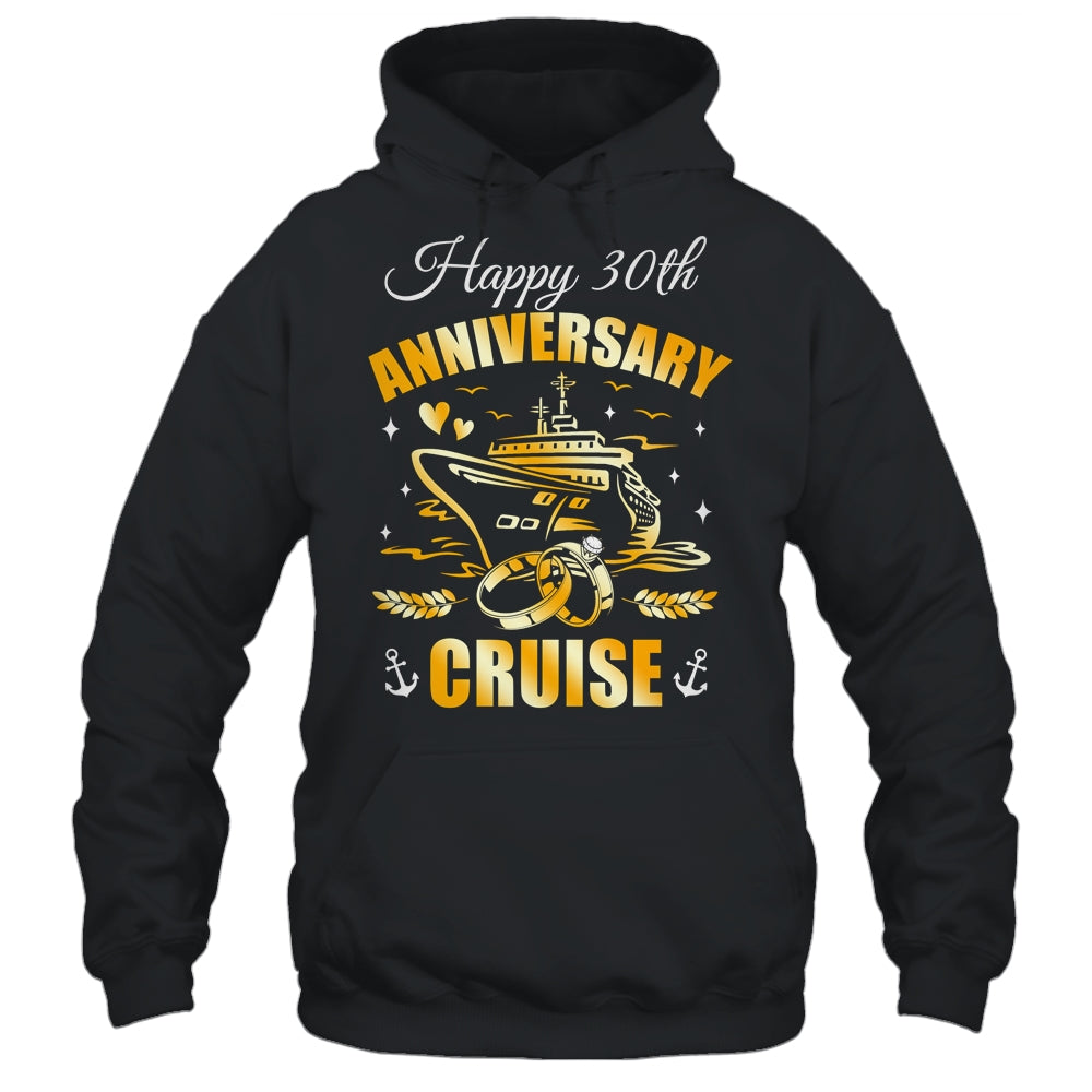 Happy 30th Anniversary Cruise Wedding Matching Husband Wife Shirt & Tank Top | siriusteestore