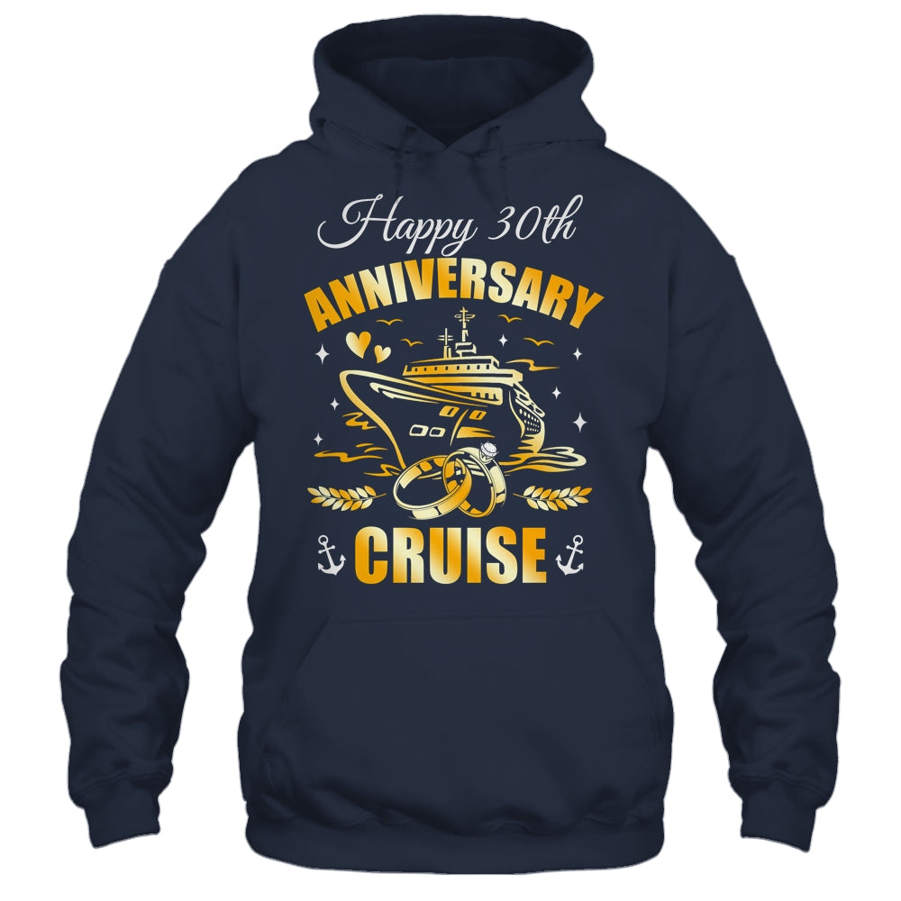 Happy 30th Anniversary Cruise Wedding Matching Husband Wife Shirt & Tank Top | siriusteestore