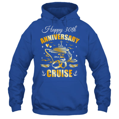 Happy 30th Anniversary Cruise Wedding Matching Husband Wife Shirt & Tank Top | siriusteestore