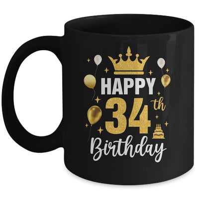 Happy 34th Birthday Idea For 34 Years Old Man And Woman Mug | siriusteestore