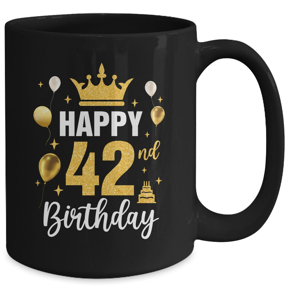 Happy 42nd Birthday Idea For 42 Years Old Man And Woman Mug | siriusteestore