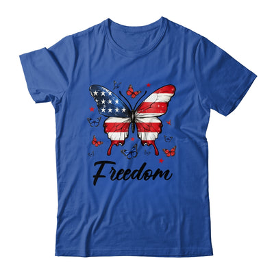 Happy 4th Of July Patriotic American Flag Freedom Butterfly Shirt & Tank Top | siriusteestore