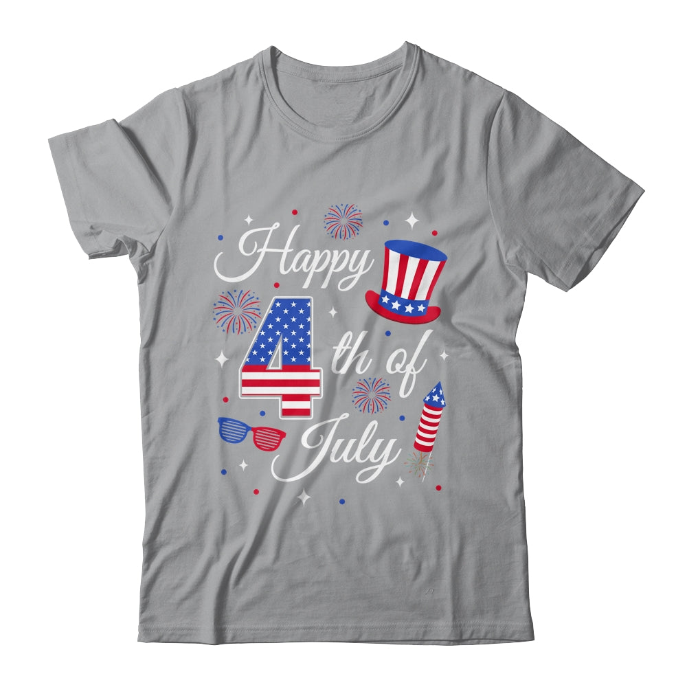 Happy 4th Of July Patriotic American Flag USA Men Women Kids Shirt & Tank Top | siriusteestore