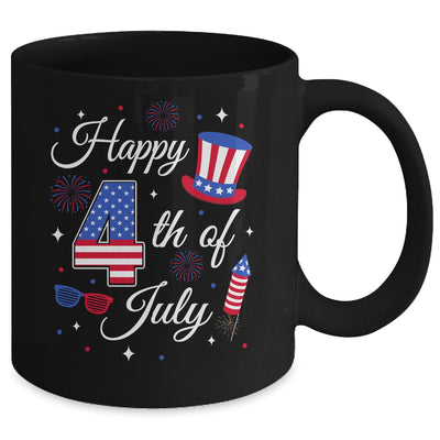 Happy 4th Of July Patriotic American Flag USA Men Women Kids Mug | siriusteestore