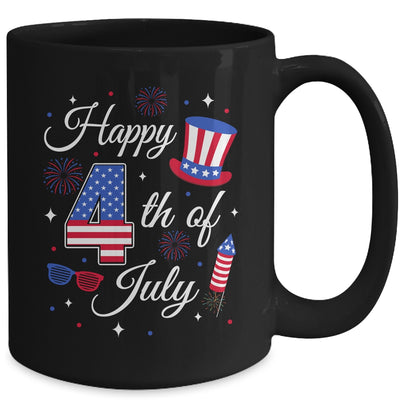 Happy 4th Of July Patriotic American Flag USA Men Women Kids Mug | siriusteestore