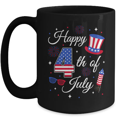 Happy 4th Of July Patriotic American Flag USA Men Women Kids Mug | siriusteestore
