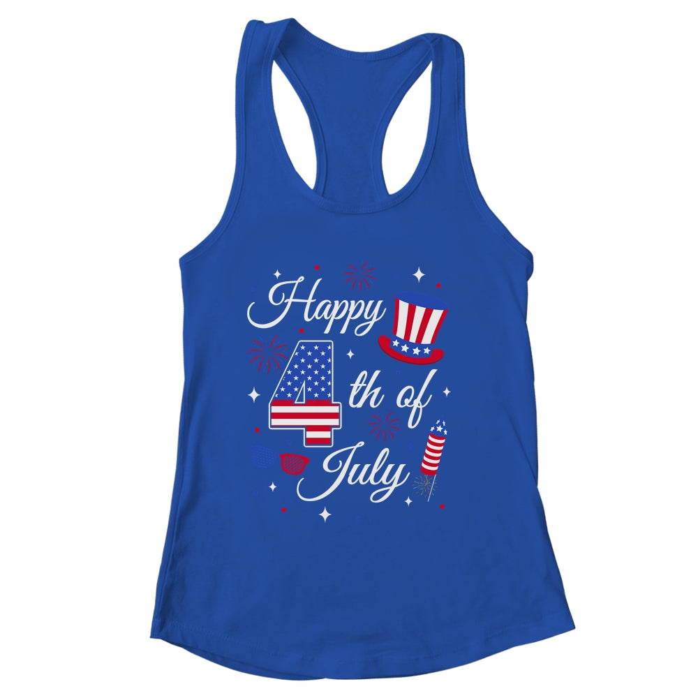Happy 4th Of July Patriotic American Flag USA Men Women Kids Shirt & Tank Top | siriusteestore