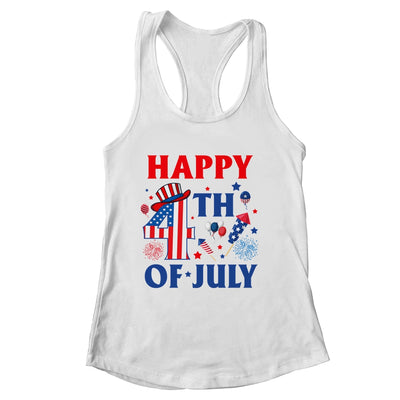 Happy 4th Of July Patriotic American US Flag Men Women Kids Shirt & Tank Top | siriusteestore