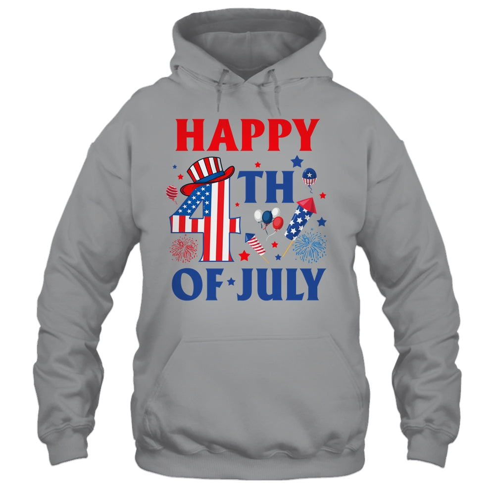 Happy 4th Of July Patriotic American US Flag Men Women Kids Shirt & Tank Top | siriusteestore